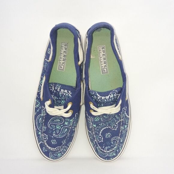 Sperry Top Sider Men's Boat Shoes Size 7 M Blue, Green, White - Picture 6 of 8